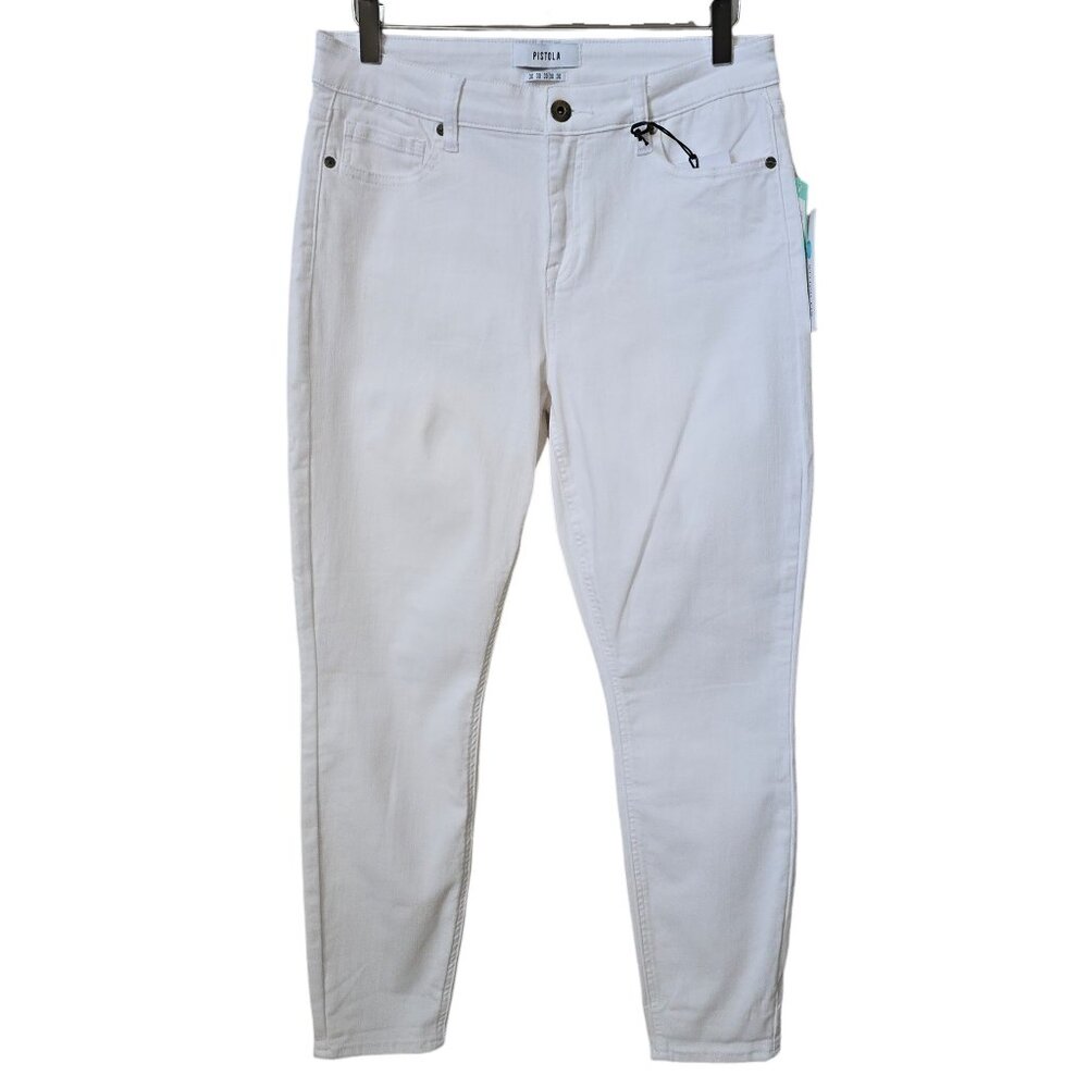 Pistola Jennifer Skinny Oslo White Denim Jeans